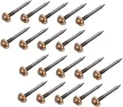 MINAOLULUS 20pcs Solid Brass Upholstery Tacks Decorative Nail for Furniture Easy Install Sofa Tacks Versatile Use for Home Decor and Upholstery