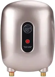 LIUHD Electric Hot Water Heater Portable Mini Instant Electric Hot Water Heater System Touchable Digital Display Constant for Home Kitchen Washing