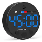 Clocks GL320 LLR109 Magnetic LED Timer Digital Display Countdown Clock for Kitchen Baking Timing Tool Blue