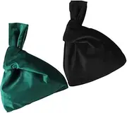 [VALICLUD] Handbag Purse Tote Small Velvet Wrist Bag for Women Knot Pouch Fabric Tote Bag Snack Bag Elegant Evening Bag Portable Wallet