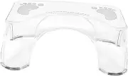 VICASKY Transparent Non Slip Step Stool for Bathroom Use Comfortable Squatting Foot Stool for Adults Lightweight Portable Poop Chair for Home Toilets and Outdoor Settings