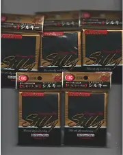 5x (50ct) Packs Of KMC BLACK Silky Matte Sleeves 250 TOTAL Standard Size