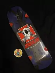 RARE SIGNED Jeron Wilson Thank You Skateboard Deck AUTOGRAPH Tony Hawk Parody