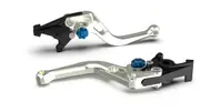 LSL Clutch lever BOW L66R, short, silver/blue
