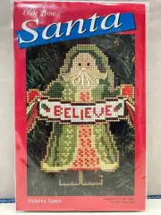 Olde Time Santa Believe Santa Cross Stitch Kit Yarn Tree #8315
