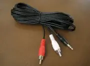 12Ft 3.5mm 1/8" Stereo Male Aux Plug to 2 RCA Male Audio Cable Cord 12 Foot