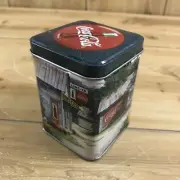 Coca Cola Coke Collectible Metal Tin w/ Candle Country Town Scene ~ Jim Harrison