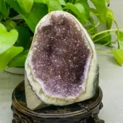 1100g Natural Amethyst Geode Mineral Specimen Crystal Quartz Energy Decoration