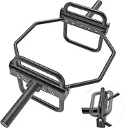 Kipika Olympic Trap Bar - Hex Deadlift Bar With Stand and Folding Handles for Weight Lifting, Shrugs, Squats - Solid 2 Inch Steel Sleeve, 1000lbs Weight Capacity