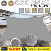 420D 98% UV Block Heavy Duty Waterproof Sun Shade Sail Square Rectangle Triangle