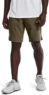 [Under Armour] Men's Launch Stretch Woven 9-Inch Shorts , Tent (361)/Reflective , Small