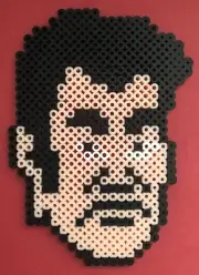 Piston Honda Mike Tyson Punchout Nintendo NES Perler Bead Art Handmade 6"x4"