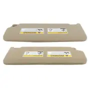 For Honda Pilot 17-21&Ridgeline 18-20 Beige Sun Visors W/Llluminated Mirror Pair
