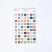 3Pcs/set Glass Series PET Dot Stickers Decoration Scrapbooking Paper Creative School Supplies