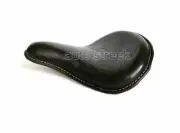 Bobber Chopper Custom Harley Sportster Finish Deep Dish Seat Leather Black