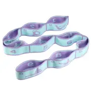 Yoga Stretching Band Yoga Stretch Strap Elastic Exercise Band with 9 Loops