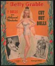 BETTY GRABLE Paper Dolls Whitman #989 - 1941 UNCUT & MINT - NOT A REPRINT