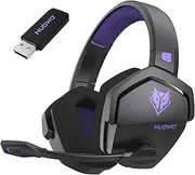 NUBWO G06 Dual Wireless Gaming Headset with Microphone for PS5, PS4, PC, Mobile, Switch, 2.4GHz Wireless + Bluetooth - 100 Hr Battery - 50mm Drivers