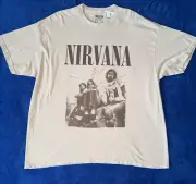 Nirvana Band Tshirt Size XL NWT Tee Top Sand Mens