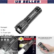 LED Torch USB Rechargeable Mini Flashlight Police Zoom Camping Hiking Lamp Light