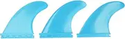 Baxnore 3PCS PVC Surfboard Fins, Lightweight Thruster Fins, Professional Surfplank Fins, PVC Surf Fin Set, Compact Surfboard Fins for Long Board