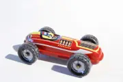 Tin Treasure Racecar No12 Clockwork Tin Toy