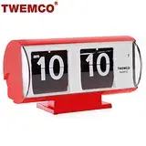 在飛比找遠傳friDay購物優惠-【TWEMCO】復古收藏 圓筒造型翻頁鐘\桌鐘 QT-30T