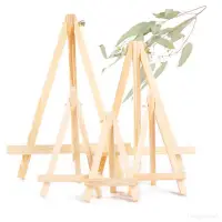 在飛比找蝦皮商城優惠-迷你桌面小畫架木質兒童三角畫架數字油畫框專用展示支架