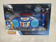 Sonic The Hedgehog Sing a Long Karaoke Boombox Radio Microphone Toy TESTED WORKS