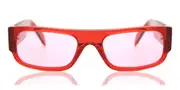 Retrosuperfuture SMILE PVC Men's Sunglasses Red Size 54