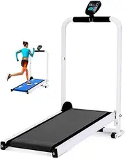 Foldable Treadmill LED Display Jog Machine Aerobic Sport Fitness Equipment Mini Treadmill Home Silent Folding Walker Easy to Move