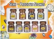 Gemstones Bottles Chips Crystal - Wishing Bottle Crystal Healing Gemstones Bottle,Natural Tumbled Stones Set Chip Home Decor for Meditation & Collection