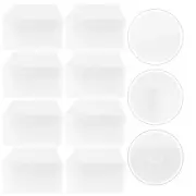 12 PCS Shoe Box Storage Artifact Containers Clear Stackable Boxes