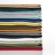 Simple&Opulence 100% Cotton Canvas Fabric 10oz. 59 Inch by The Yard, Nature Duck Fabric Textile Medium Weight for Painting, Sewing, Crafts, Embroidery, Bag, Handmade Home Decor(2 Yards, Red)