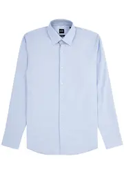 Boss Stretch-cotton Shirt - Blue - 39 (C15.5 / M) 39 (C15.5 / M)