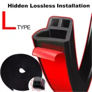 Door L Shape Trim Edge Molding Rubber Strip Seal Scratch Protector Guard Decor (for: Honda)