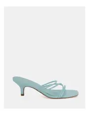 [Novo Shoes] Umaiza Strappy Mules in Aquamarine