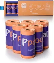 Ppoopal Heavy Duty Dog Waste Bags, 60 Home Compostable Doggy Bags, ASTM D6400 & EN 13432 Compliant