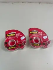 Scotch MultiTask Tape Gloss 3/4" x 650" 18YD (2-Pk Scotch Tape 2 Pack