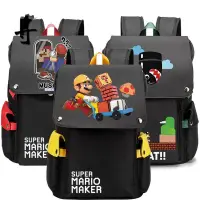 在飛比找蝦皮購物優惠-Switch Mario 超級瑪利歐 日系印花書包 後背包 