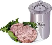 Ham Maker - Stainless Steel Meat Press for Making Healthy Homemade Deli Meat with Thermometer and Cooking Bags