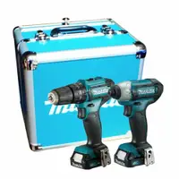 在飛比找PChome24h購物優惠-MAKITA 牧田 12V鋰電震動電鑽+衝擊起子機 雙主機超