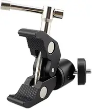 MERRYHAPY Hot Shoe Mount Adapter with Ball Head Clamp 360° Swivel for Camcorder with 1/4 Tripod Screw