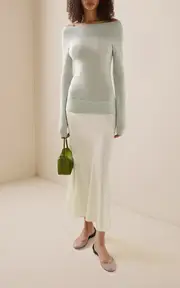 [Christopher Esber] Hybrid Cashmere-Silk Maxi Dress