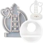 Candle Base Mold,Silicone Mold Art Crafts Tools for Home Decoration - Silicone Mold for Art Crafts, Easy-Release Non-Stick Candle Mold for