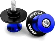 CNC Aluminum Alloy Swing Sliders Stand for Tr&id&en&t 660 for Trident660 2021 2022 2023 10MM Motorcycle CNC Aluminum Rocker Arm Spool Slider Bracket Screw(Blue)