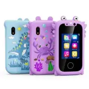 Kids Smart Phone Toy Dual Camera MP3 Touchscreen Learning Gift w/ 512MB