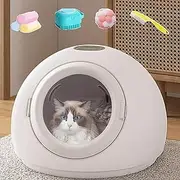 Round Pet Dryer Box for Dogs & Cats, 800W Adjustable Speed ，Grooming Dryer Machine，55L