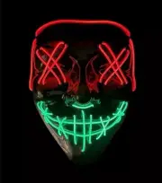 TWO-TONED LED El PURGE MASK ASSORTMENT RED and GREEN