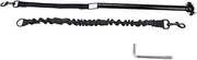 Hands Dog Leash Black Thicken Dog Bike Attachment Traction Belt with Hex Wrench for Dog Training Running Exercising Compact Durable Easy to Use for Biking Camping Running Alloy